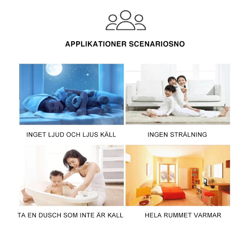 Bärbar värmare för hem och kontor