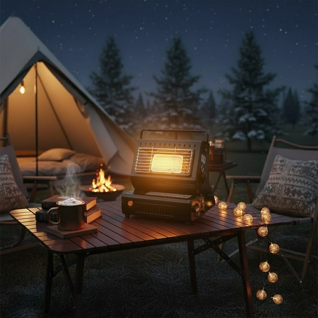 Warm Camping dubbel-funktionsvärmare och spis