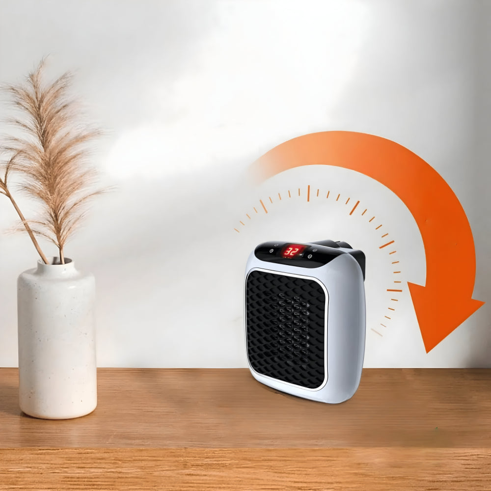 WarmiWall keramisk väggvärme – energieffektiv miniradiator med termostat