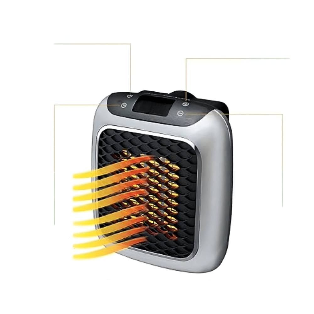 WarmiWall keramisk väggvärme – energieffektiv miniradiator med termostat