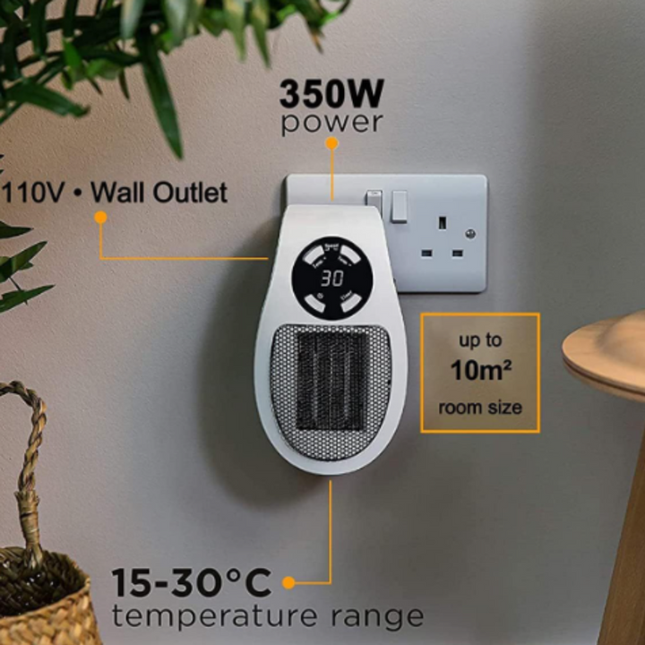 Elegant | Bärbar elektrisk värmare – kompakt – effektiv – tyst