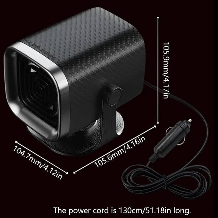 12V/24 bärbar bilvärmare och avfrostare, 120W och 150W snabbvärmande keramisk fläkt för avimning av vindruta