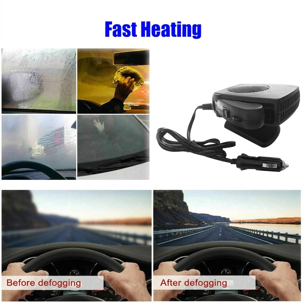 DriveHeat Pro: 150W/300W snabb bilvärmare