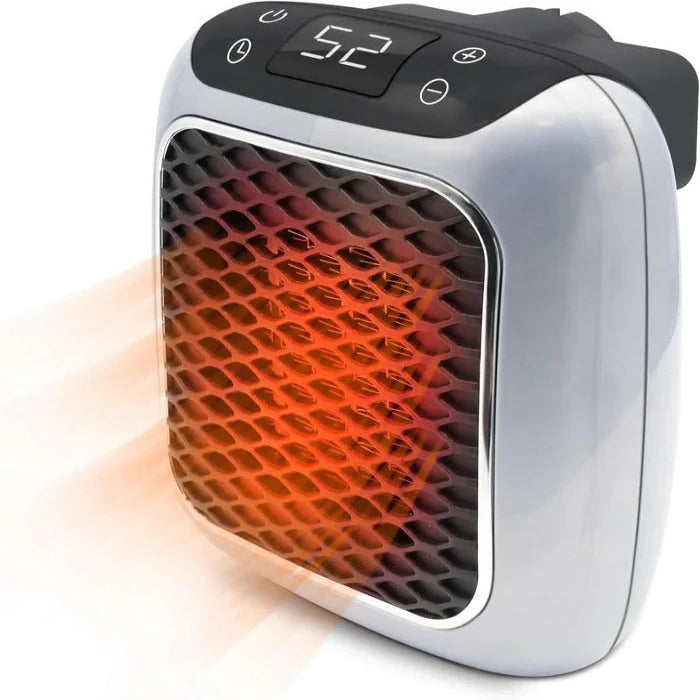 Mini elektrisk väggvärmare, 800W bärbar stickkontaktsdesign