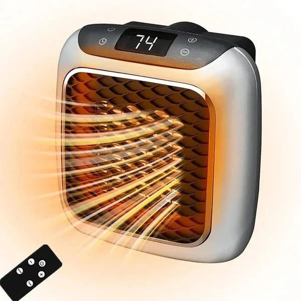 Mini elektrisk väggvärmare, 800W bärbar stickkontaktsdesign
