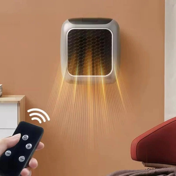 Mini elektrisk väggvärmare, 800W bärbar stickkontaktsdesign