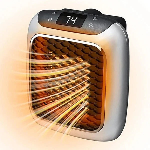 Mini elektrisk väggvärmare, 800W bärbar stickkontaktsdesign