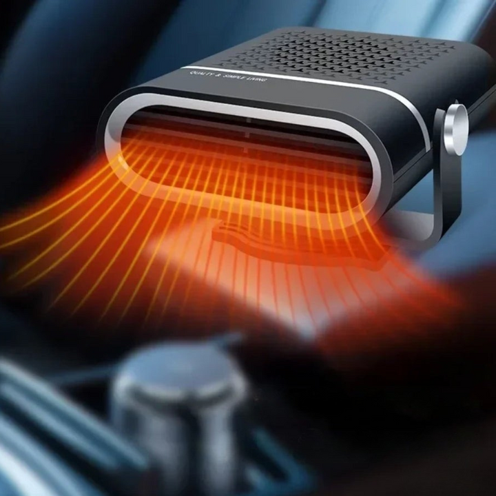 Värmefläkt 12V USB bärbar bilavfrostare