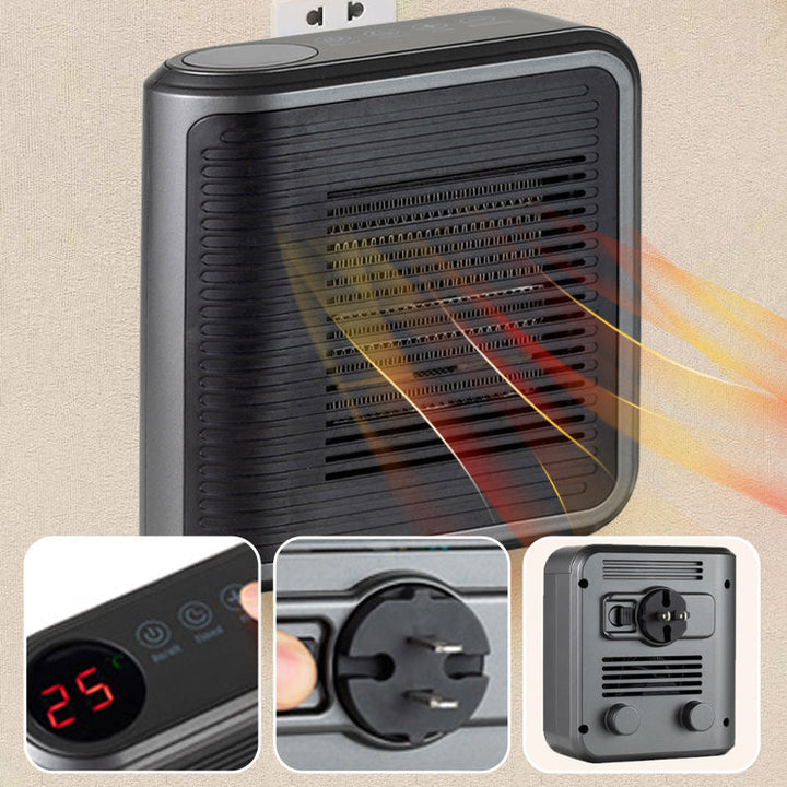 Warmteluxe 800W stickkontaktsvärme – kompakt energieffektiv minivärmare